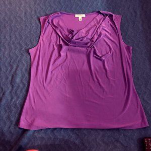 Suit Shirt - Purple - Scoop Neck